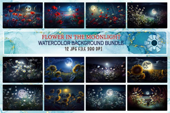 Download Wildflower Meadow in the Moonlight Bundl - Wild Collection