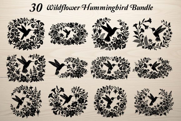 Download 30 Wildflower Hummingbird Bundle - Wild Collection
