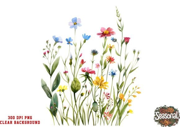 Download Watercolor Wild Flower Clipart - Wild Collection