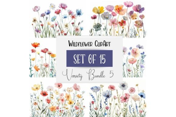 Download Springtime Watercolor Wildflower Bundle - Wild Collection
