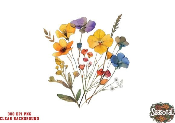 Download Vibrant Wildflower Clipart - Wild Collection