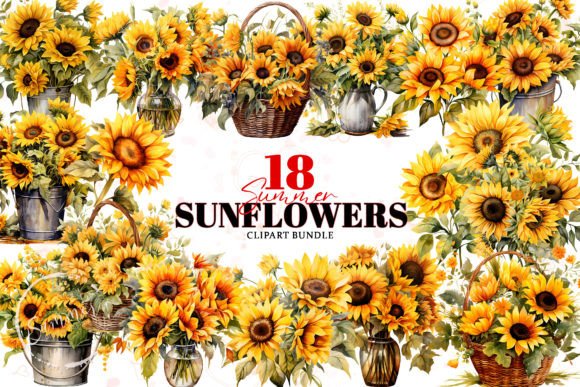 Download Sunflower Summer Sublimation Watercolor - Sublimation Collection