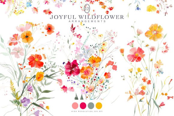 Download Wild Flowers Clipart Set - Wild Collection