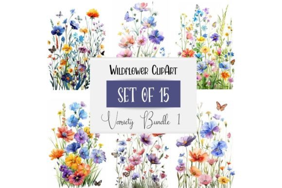 Download Watercolor Wildflower Meadow Flowers - Wild Collection