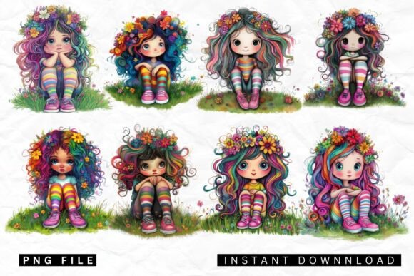 Download Quirky Girl PNG Clipart Sublimation - Sublimation Collection