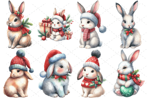 Download 8 Christmas Bunny Sublimation Bundle - Sublimation Collection