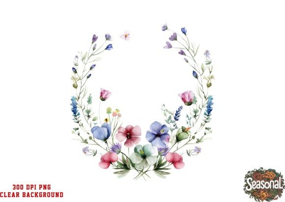 Download Watercolor Spring Wildflower Clipart - Wild Collection