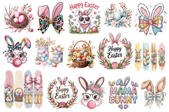 Download Easter Clipart Bundle 25 PNG Sublimation - Sublimation Collection