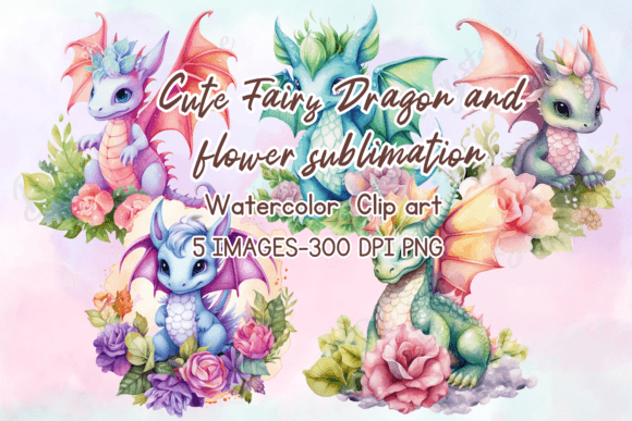 Download Fairy Dragon Sublimation Clipart - Sublimation Collection