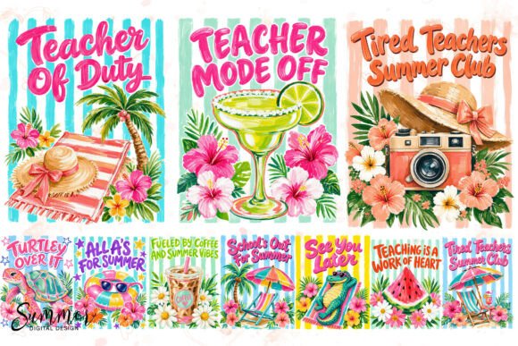 Download Tropical Teacher Summer Sublimation PNG - Sublimation Collection