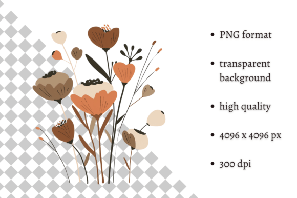Download Watercolor Boho Wild Flowers Clipart - Wild Collection