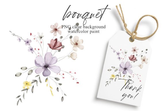 Download Watercolor Wild Flowers Clipart Bouquet. - Wild Collection