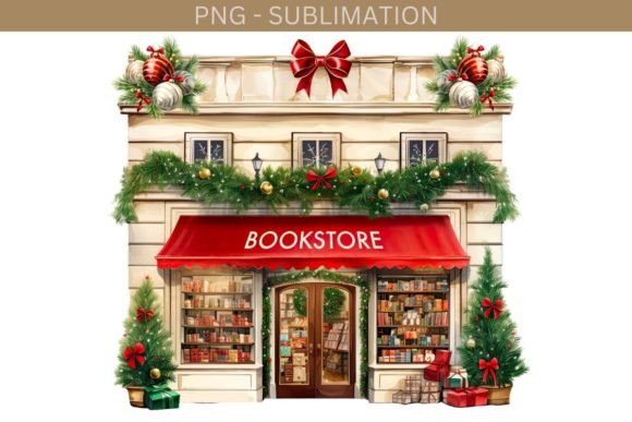 Download Book Store Winter Illustration - Winter illustration Collection