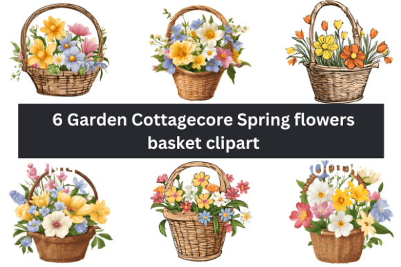 Download Garden Cottagecore Basket Sublimation - Sublimation Collection