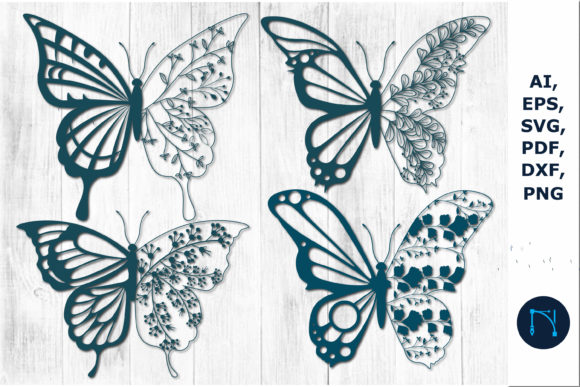 Download Paper Cut Butterfly Wildflower Bundle - Wild Collection