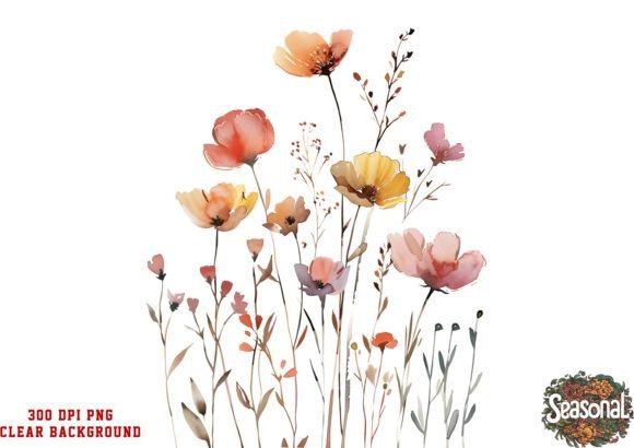 Download Vibrant Wildflower Clipart - Wild Collection