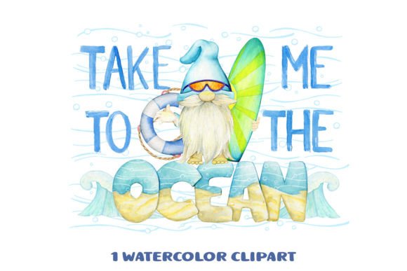 Download Cute Gnome Surfboard Sublimation Design - Sublimation Collection