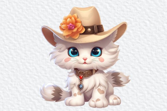 Download Cat Western Hat Clipart Sublimation - Sublimation Collection