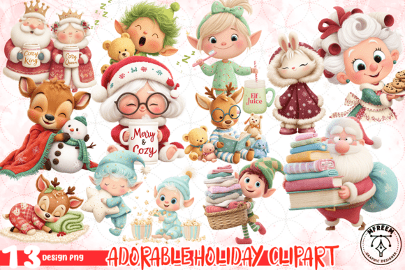 Download Adorable Holiday Clipart Bundle PNG - Adorable Collection