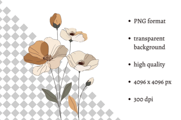 Download Watercolor Boho Wild Flowers Clipart - Wild Collection