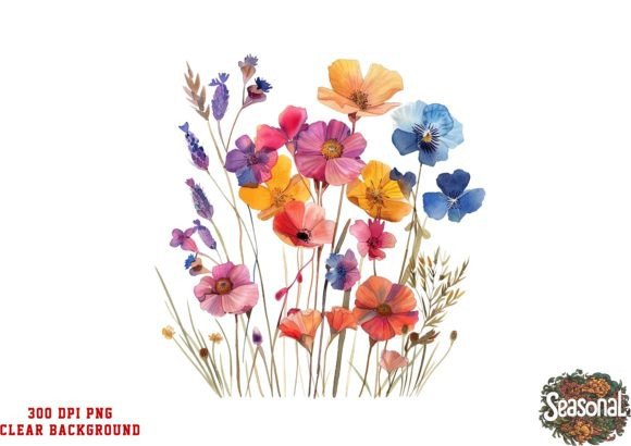 Download Watercolor Spring Wildflower Clipart - Wild Collection