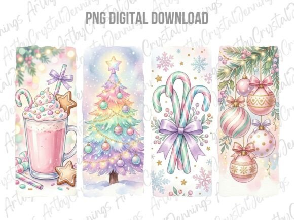 Download Pastel Christmas Watercolor Brushstroke - Pastel christmas Collection