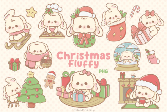 Download Kawaii Pastel Christmas Bunny - Pastel christmas Collection