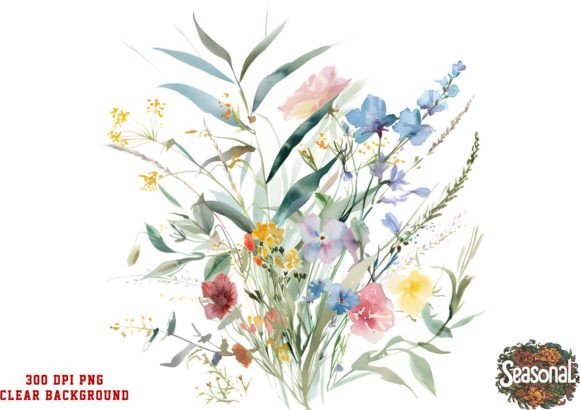 Download Vibrant Wildflower Clipart - Wild Collection